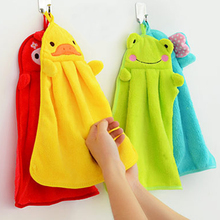 Eco-friendly Candy Colors Soft Coral Velvet Cartoon Animal Towel Can Be Hung Kitchen used 33 2024 - buy cheap