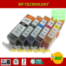 5 color compatible ink cartridge suit for PGI725 CLI726 suit for Canon  IP4870 IP4970 IX6560 MG5170 MG5270 MX886 MX897 etc 2024 - buy cheap