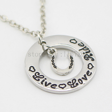 Ожерелье «Живая Любовь» 2015, колье с ручной штамповкой, украшение для влюбленных лошадей, подарочное ожерелье для верховой езды 2024 - купить недорого