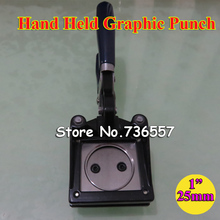 NEW Hand Held Manual Round 1" 25mm Paper Graphic Punch Die Cutter for Pro Button Maker 2024 - buy cheap