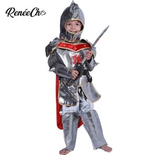 Disfraz de Halloween para niños, disfraz de guerrero Samural para niños, Caballero Real de dragón, disfraz de Navidad para 4-6 años 2024 - compra barato