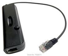 Voicejoy-fone de ouvido universal com conversor de circuito rj9 para rj9, adaptador com volume e interruptor silencioso para telefone 2024 - compre barato