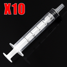 10Pcs 2.5ml Syringes Plastic Slip Syringe Cubs Measure Nutrient For Mixing Liquid Gels Glues Industrial Use Adhesives & Sealers 2024 - buy cheap