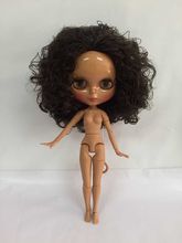 Кукла Blyth, черная кожа, ksm 0017, фабричная кукла, модная Кукла, подходит для смены DIY BJD, игрушка для девочек