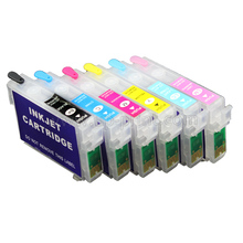 T0821 refillable ink cartridge for Epson R270/R290/R295/R390/RX590/RX610/RX615/RX690 with ARC chip 2024 - buy cheap