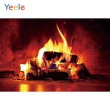 Yeele-Fondo de fotografía de vinilo personalizado para estudio fotográfico, telón de fondo de Feliz Navidad, fiesta de invierno, chimenea, fuego, bebé 2024 - compra barato