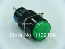 3 pines Color verde 1NO 1NC contacto 16mm agujero momentáneo botón interruptor 250VAC 3A resorte de retorno 2024 - compra barato