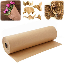 Rollo de papel Kraft marrón para envolver regalos, embalaje artesanal de 30cm, para fiesta de cumpleaños, boda, 30 metros 2024 - compra barato