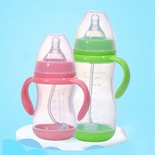 Arriving 180,240,320Ml Baby Feeding Bottle PP Bottle with Handle Standard Caliber Nursing Bottle Breast Milk Bottle Nipple 2024 - buy cheap
