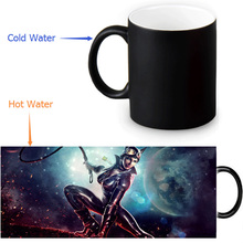 Custom Cat Woman  Magic Mug Personalized Mugs Heat Sensitive Color Changing Coffee Cup Ceramic Magical Mugs Gift 2024 - buy cheap