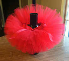 Hot Baby Red Fluffy Tutu Skirts Girls Multicolor Handmade Ballet Tulle Pettiskirt Tutus with Ribbon Bow Kids Party Costume Tutus 2024 - buy cheap