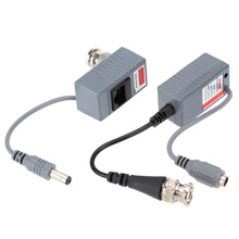 10 pair CCTV Camera Accessoires Audio Video Balun Transceiver BNC UTP RJ45 Video Balun met Audio en Power over CAT5 /5E/6 Kabel 2024 - buy cheap