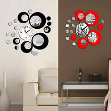 ZOOYOO Acrylic Clock Design Mirror Effect Mural Wall Sticker Fashion Home Decor Craft Drop Shipping 2024 - buy cheap