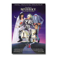 Классический плакат из фильма ужасов от Beetlejuice 1988, настенный плакат, шелковая печать, 12x18 24x36 дюймов, настенные картины для украшения гостиной 2024 - купить недорого