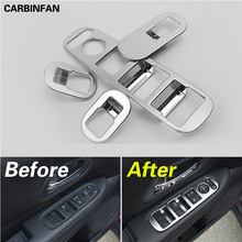 ACCESSORIES Sticker FOR HONDA 2014 2015 2016 VEZEL HR-V CHROME INNER INSIDE WINDOW SWITCH PANEL COVER TRIM FRAME MOLDING 4 DOOR 2024 - buy cheap