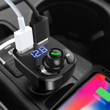 Mling FM Transmitter Aux Modulator Bluetooth Handsfree Car Kit Car Audio MP3 Player with 3.1A Quick Charge Dual USB Car Charger 2024 - buy cheap