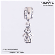 Fits Pandora Charm Bracelet 925 Sterling Silver Little Baby Girl Dangle Charm Beads for Jewelry Making Berloque Wholesale 2024 - buy cheap