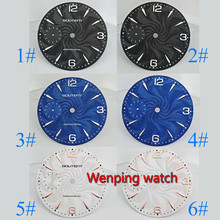 Goutent 36.8mm watch dial Sterile Grain face watch accessories fit eta 6497 Asia st3600 hand winding Mechanical movement P822 2024 - buy cheap