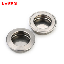 NAIERDI 5PCS Stainless Steel Cabinet Handles Hidden Drawer Pulls Door Wardrobe Drawer Knobs For Cupboard Furniture Hardware 2024 - buy cheap