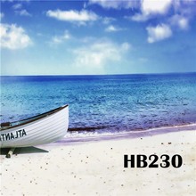 LB полиэстер пляж лодка море моющиеся без складок задний фон декоративный фон для фотостудии реквизит для фотосъемки 2024 - купить недорого