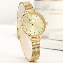 Curren relógio feminino moda rosa ouro quartzo relógios feminino malha de aço analógico relógio relogio feminino 2024 - compre barato