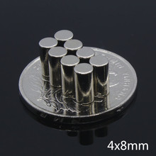 100pcs Bulk Mini Small Round NdFeB Neodymium Disc Magnets Dia 4mm x 8mm N35 Super Powerful Strong Rare Earth NdFeB Magnet 4*8 2024 - buy cheap