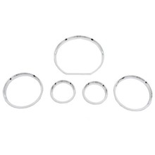 2 SETS Chrome Styling Dashboard Gauge Ring Set for Mercedes Benz W140 2024 - buy cheap