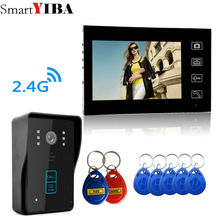 SmartYIBA 7"Wireless 2.4G RFID Cards Home Intercom Camera Surveillance Touch Monitor Video Door Phone Video Interphone System 2024 - buy cheap
