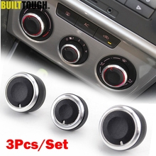 AC Heater Climate Control Switch Panel Knobs ForAudi A3 8P Sportback Facelift MK2 08-12 Air-Con Dials Buttons Knob 3Pcs 2024 - buy cheap