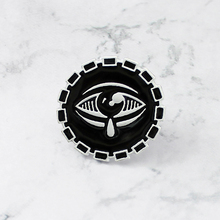 Round Shape Black Eye Pin Tears Black Brooch Skeleton Witchcraft Tears Creative Badge Clothing Backpack Brooch Jewerly 2024 - buy cheap