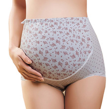 Calcinha de algodão de cintura alta, roupa íntima para maternidade, emagrecimento abdominal, roupa íntima para mulheres grávidas, calça materna para gravidez 2024 - compre barato