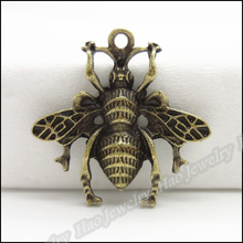 70pcs Vintage Charms Bee Pendant Antique bronze Zinc Alloy Fit Bracelet Necklace DIY Metal Jewelry Findings 2024 - buy cheap