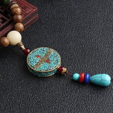 Creative Handmade Nepal Necklace Buddhist Mala Wood Beads Pendant & Necklace Ethnic Horn Fish Long Statement Jewelry Women Men 2024 - buy cheap