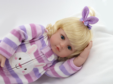 High-end purple big doll 57cm Newborn doll Realistic Silicone Reborn Baby Doll For girls Lifelike Baby Alive Dolls Kids Xmas Gif 2024 - buy cheap
