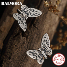 BALMORA 925 Sterling Silver Retro Butterfly Stud Earrings for Women Mother Lady Gift Ethnic Elegant Fashion Jewelry Brincos 2024 - buy cheap