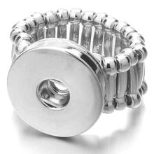 JaynaLee Adjustable Ginger Snap  Ring fit 18mm or 20mm Ginger Snaps for women Men gift GJR8012 2024 - buy cheap