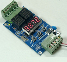 Dual programmable time relay board / 2 channel voltage detection control / turn-off timing cycle 2024 - buy cheap