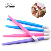 Bittb 3pcs Nail File Nail Art Tools Cuticle Remover Trimmer Buffer Pedicure Manicure Stick Nail Sticker Push Tools Accessories 2024 - buy cheap