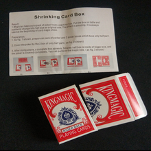 Shrinking Card Box Magic Tricks,Stage Magic, props Card Box Magia Mentalism,close up,Accessories,Comedy toys Magician Card Magic 2024 - buy cheap