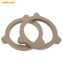 FEELDO-alfombrilla de altavoz estéreo para coche Nissan, adaptador espaciador de altavoz, almohadillas de anillo de madera, 6,5 ", autobús, barco, 2 uds., #6082 2024 - compra barato