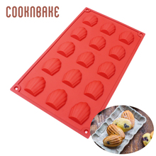 COOKNBAKE Silicone Madeleine mould shell shape chocolate gummy fondant Form Biscuit Cookies Cake bakeware cake decoration mold 2024 - buy cheap