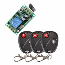 DC12V 1CH RF 315MHZ /433MHZ Receiver Switch Curtain Remote Wireless Remote Control Switch System + 3PCS Transmitter 2024 - buy cheap