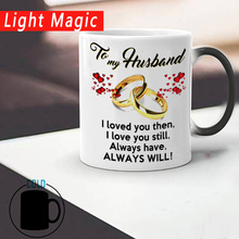 To My Wife or Husband Your Honey Wedding Anniversary Gift Color Changed Coffee Mug Cup Drop Shipping 2024 - buy cheap
