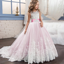 Princess Flower Girl Ball Gown Dress Summer Wedding Birthday Party Kid Dresses For Girl Children's Costume Teenager Prom Designs 2024 - buy cheap