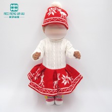 Baby clothes for doll fit 43-45cm American doll and new born doll accessories fashion Christmas sweater three-piece 2024 - buy cheap