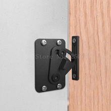 1PCS 2020 New Style Stainless Steel Sliding Barn Door Lock Black Wood Door Door Latch JF1612 2024 - buy cheap