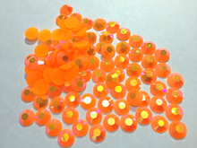 AAA+ Orange AB Resin Flatback  beads  for Nail Art/Garment/Decoration(2mm 3mm 4mm 5mm 6mm)10000pcs/bag 2024 - buy cheap