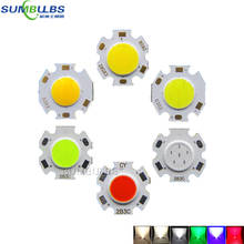 5pcs/lot 20MM Circular COB Chip LED Light Source for Spotlight Downlight 3W 5W 7W Green Blue White Lighting Bulb DC Voltage LEDs 2024 - buy cheap