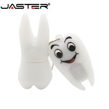 JASTER  pen drive gift model teeth cute 8GB / 16GB / 32GB / 64GB USB flash drive white tooth flash stick pendrive dentist U disk 2024 - buy cheap