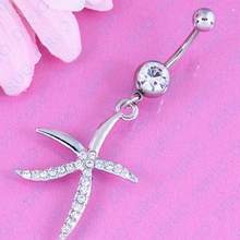 1PC Sale Starfish Navel Belly Ring navel bar Body Piercing Jewelry belly button ring Stainless steel nickel-free 2024 - buy cheap